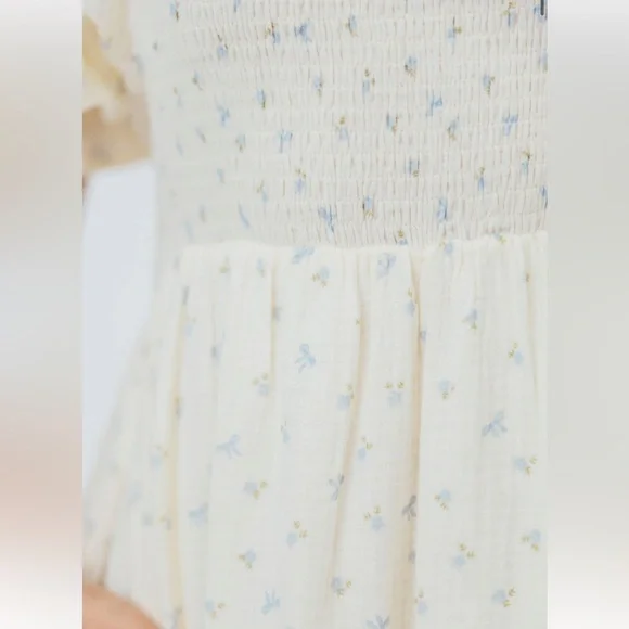 Chic Off-Shoulder Cream Maxi Dress - Picture 6 of 6